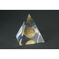 Lucite Pyramid Award - For Embedment Only (3 1/2"x4 1/2")